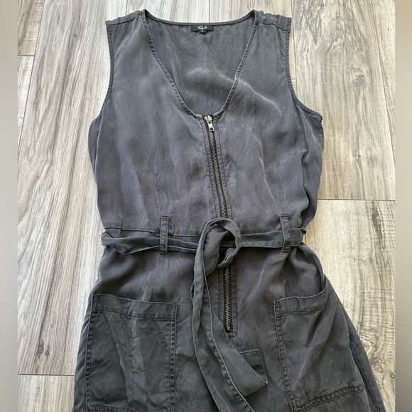 Rails Luke Belted Zip Front Jumpsuit Chambray Lyocell Tencel Small in Grey - Picture 5 of 8